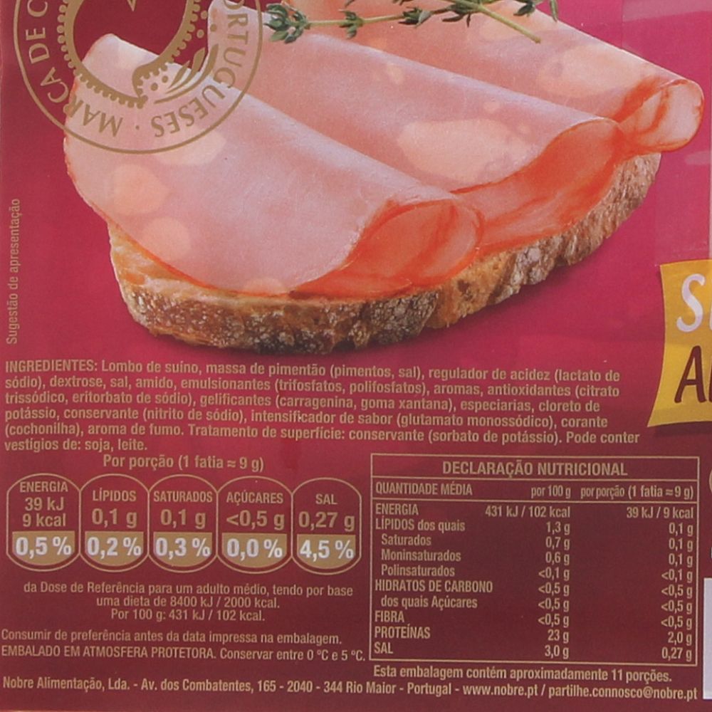  - Nobre Paio Smoked Loin Ham Slices 100g (3)