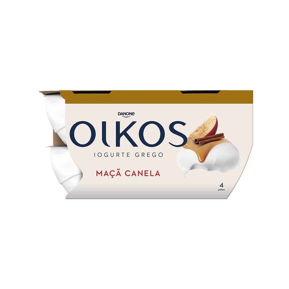  - Iogurte Danone Oikos Maçã / Canela 4 x 115g (1)