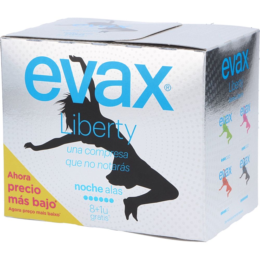  - Evax Liberty Sanitary Pads Night Wings 9 pc (1)