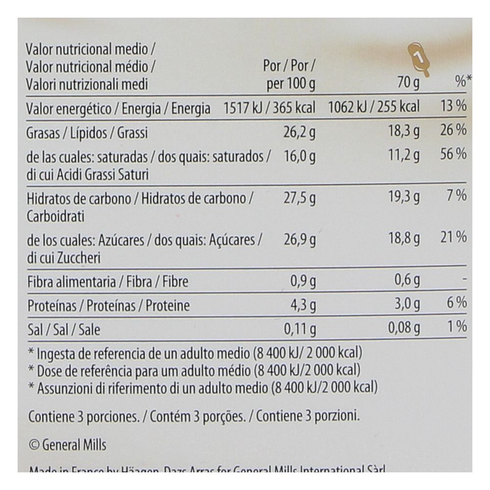  - Häagen-Dazs Macadamia Nut Ice Creams 3 x 80 ml (2)