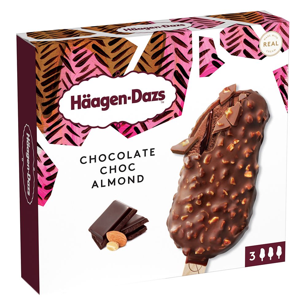  - Häagen-Dazs Chocolate Almond Ice Creams 3 x 80 ml (1)