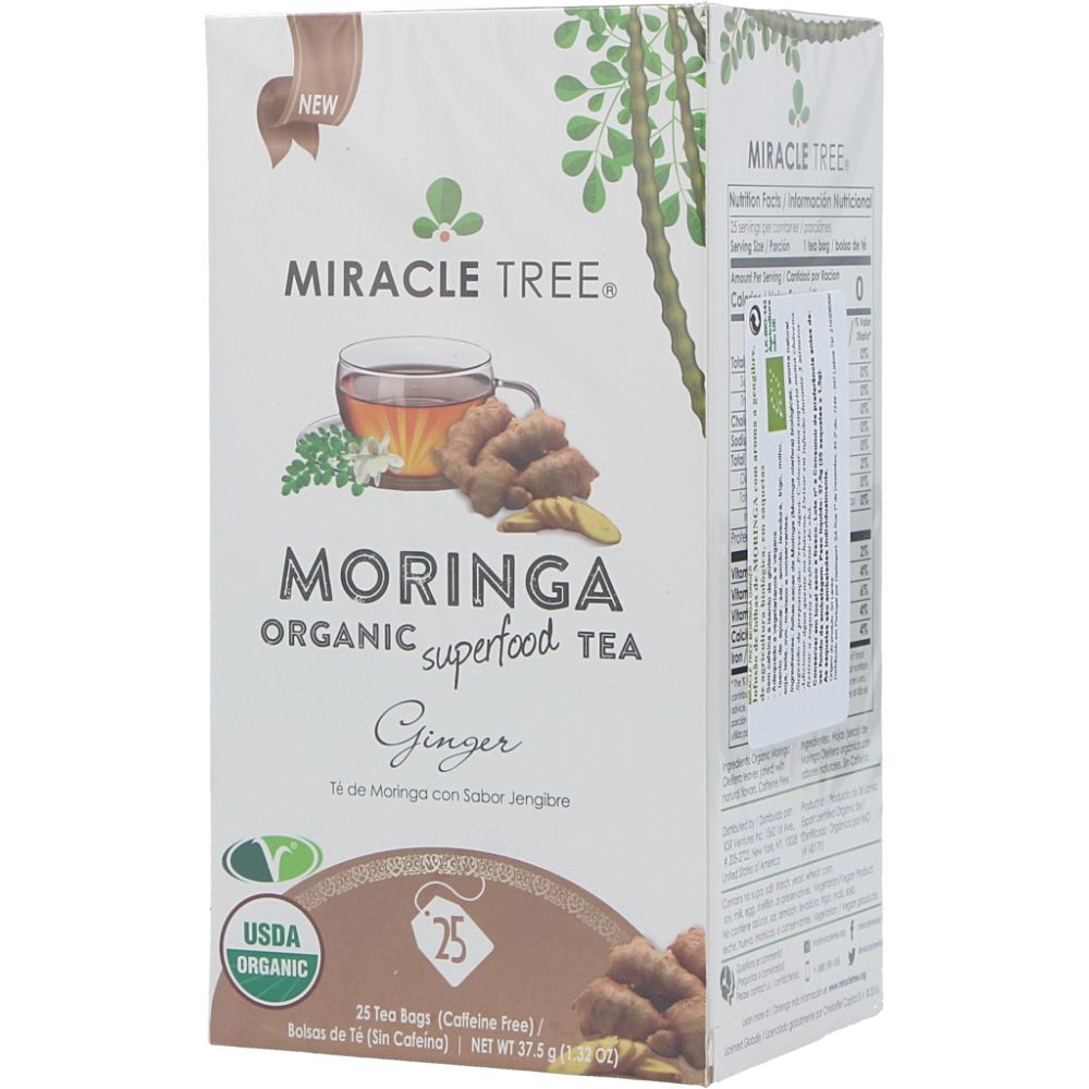  - Miracle Tree Organic Ginger Tea 25 Bags = 42 g (1)