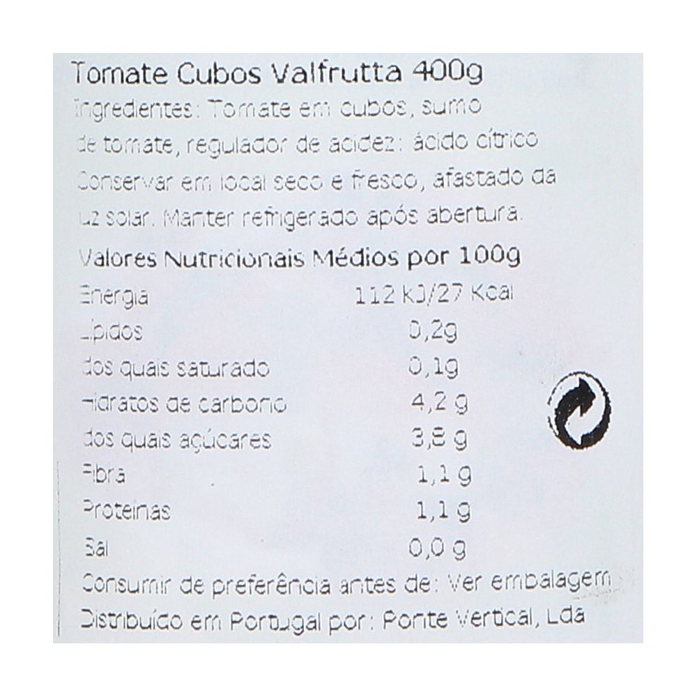  - Valfrutta Chopped Tinned Tomatoes 400g (2)