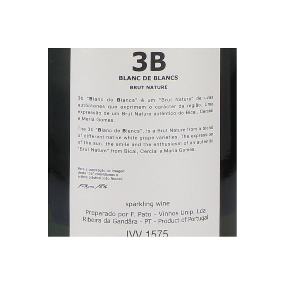  - 3B Filipa Pato Blanc de Blancs Sparkling Wine 75cl (2)