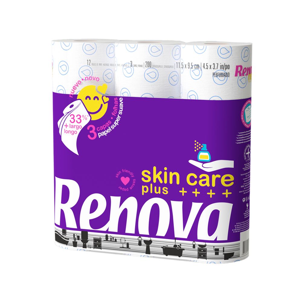  - Renova Skin Care Purissimo Toilet Paper 12 pc