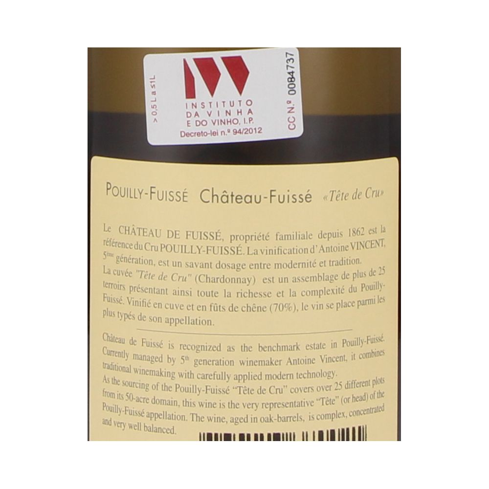  - Château-Fuissé Tête De Cru White Wine 2015 75cl (2)