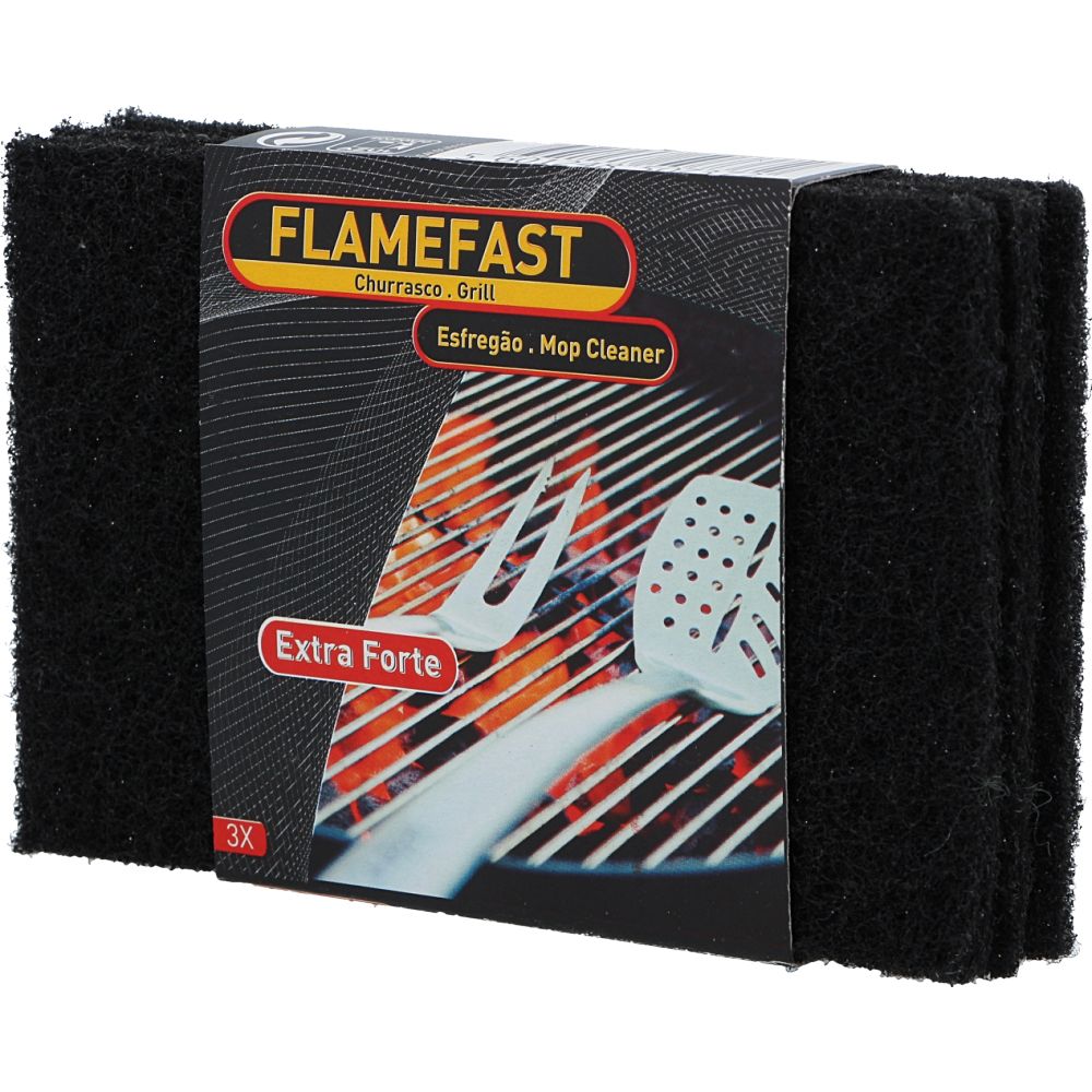  - Esfregão Preto Extra Forte Flamefast 3Un (1)