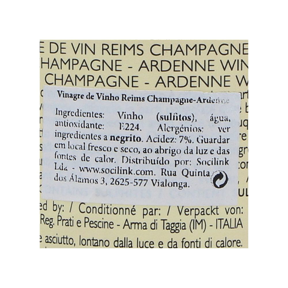  - Galateo Reims Chamapanhe Wine Vinegar 250ml (2)