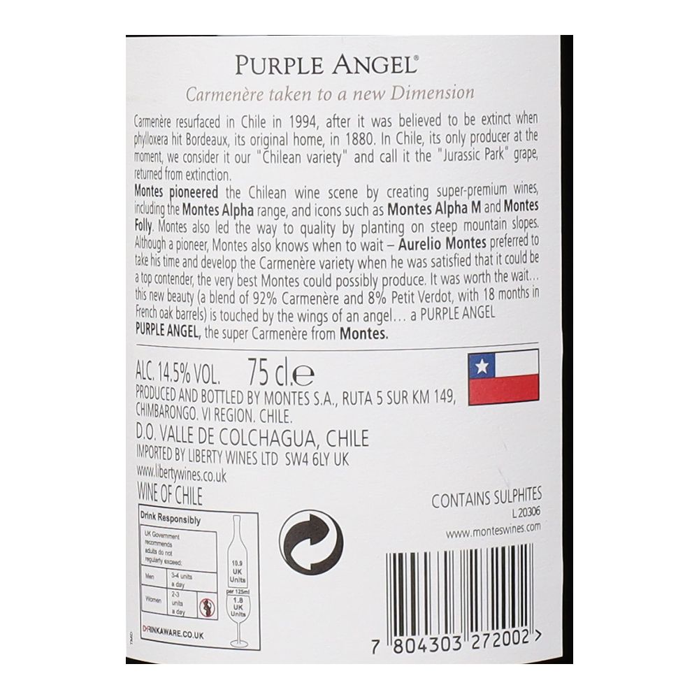  - Montes Purple Angel Red Wine 75cl (2)
