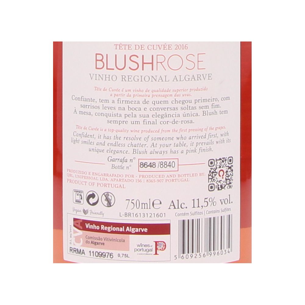  - Vinho Rosé Blush Rose Tête Cuvée 75cl (2)