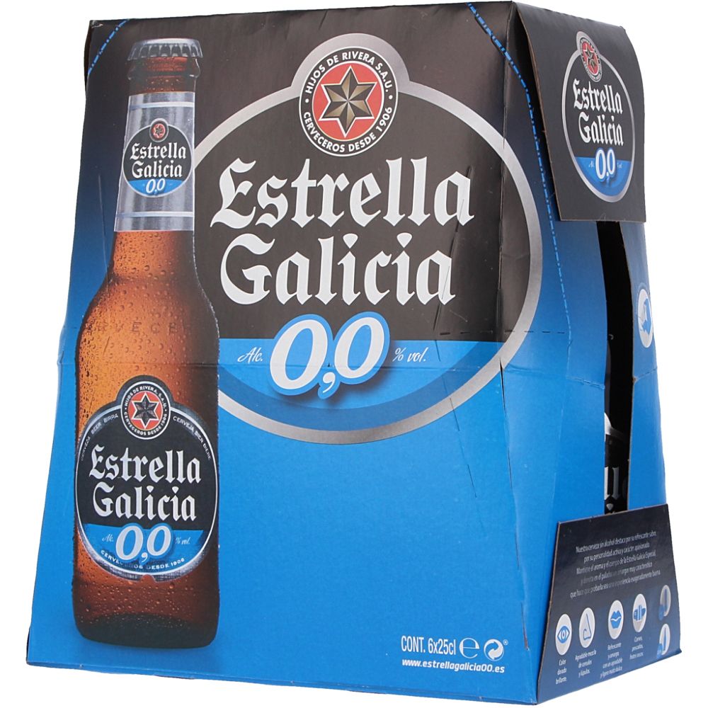  - Cerveja Estrella Galicia s/ Álcool 6 x 25cl (1)