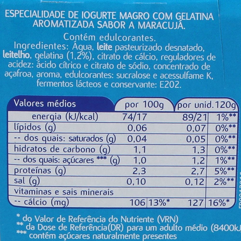  - Iogurte Magro Com Gelatina Maracujá Mimosa 4x120g (2)