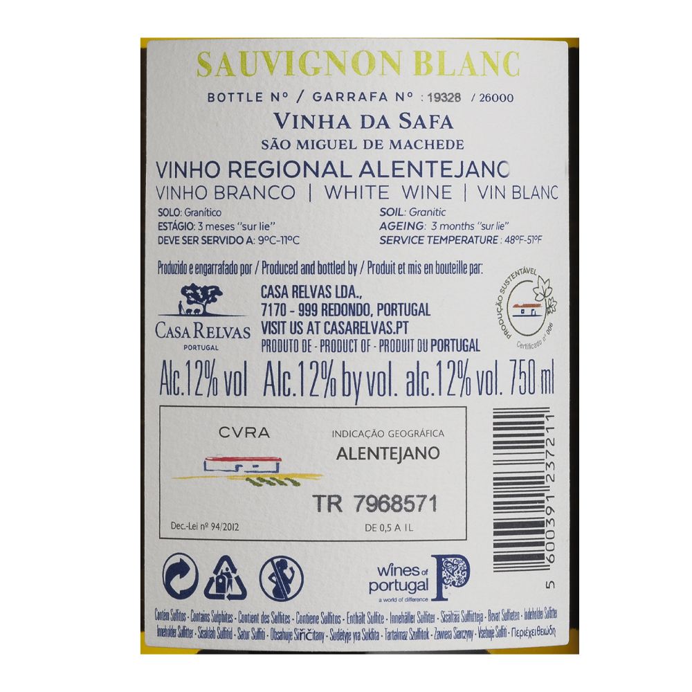 - Vinho Branco Herdade de São Miguel Sauvignon Blanc 75cl (2)