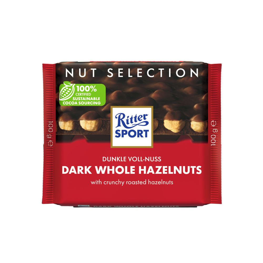  - Ritter Sport Dark Chocolate w/ Hazelnuts 100g (1)