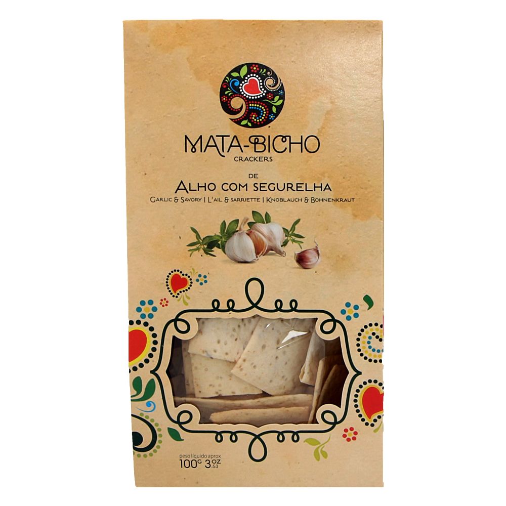  - Mata-Bicho Garlic & Savory Crackers 100g (1)