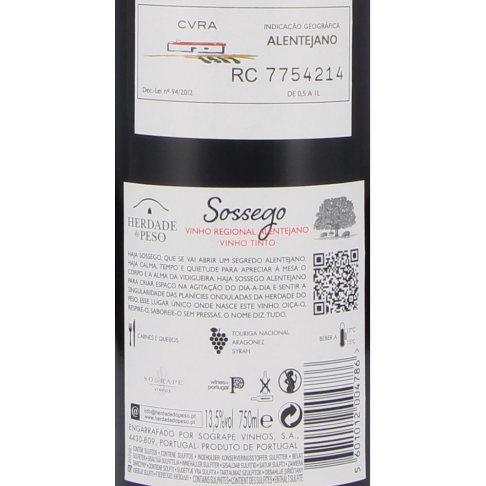 - Sossego Red Wine 75 cl (2)
