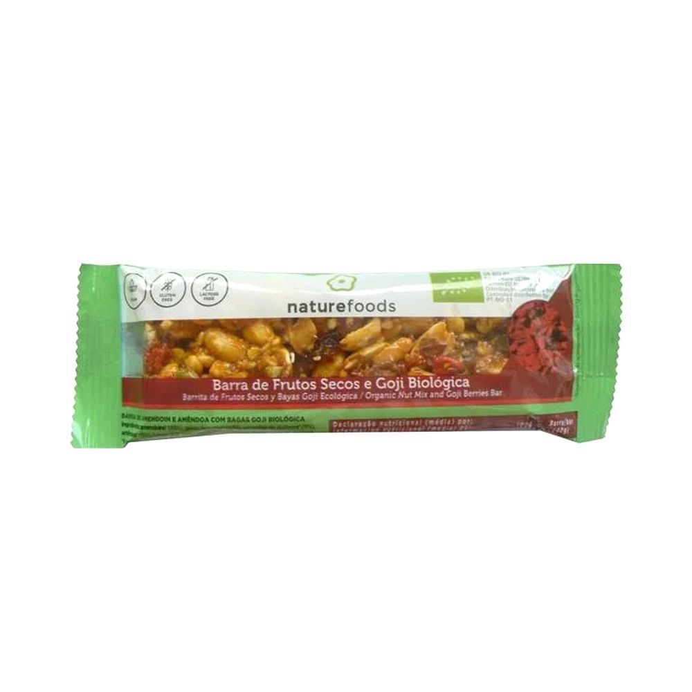  - NatureFoods Gluten Free Nut Mix & Goji Berries Cereal Bar 40 g (1)