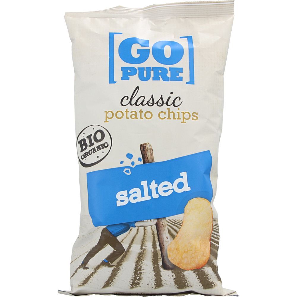  - Go Pure Organic Salted Potato Crisps 125g