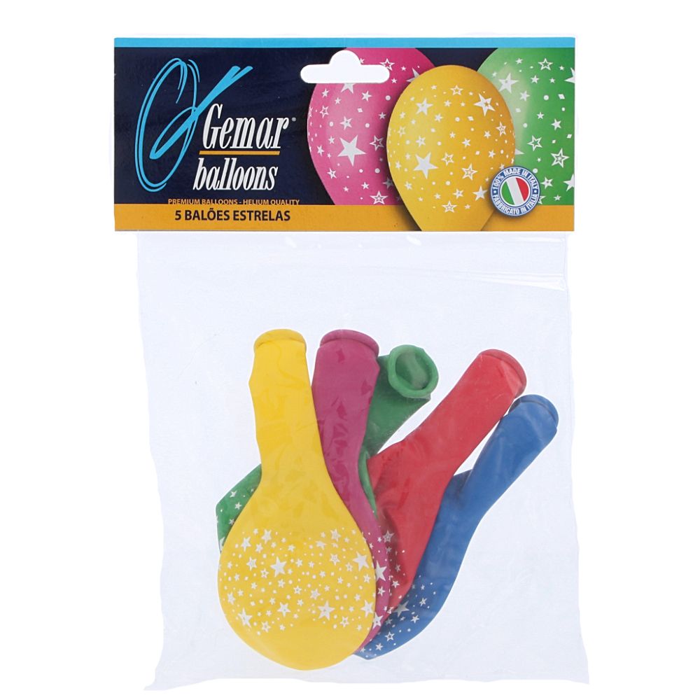  - Gemar Assorted Starred Balloons 5 pc (1)