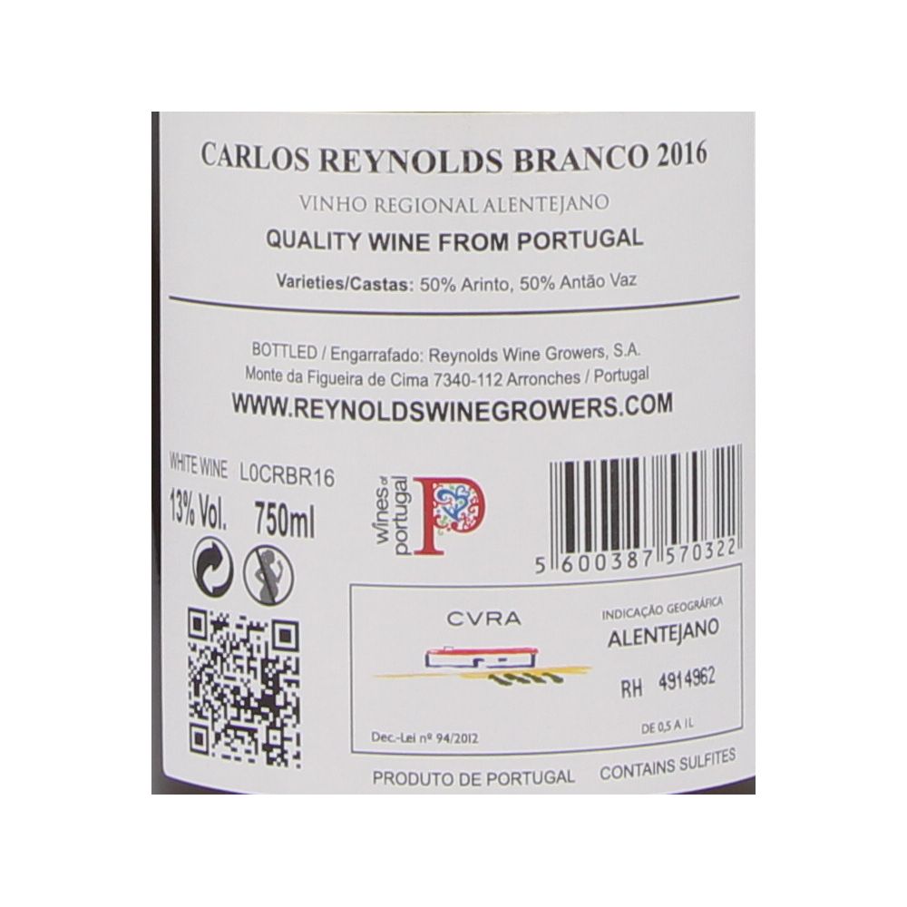  - Vinho Carlos Reynolds Branco 18 75cl (2)