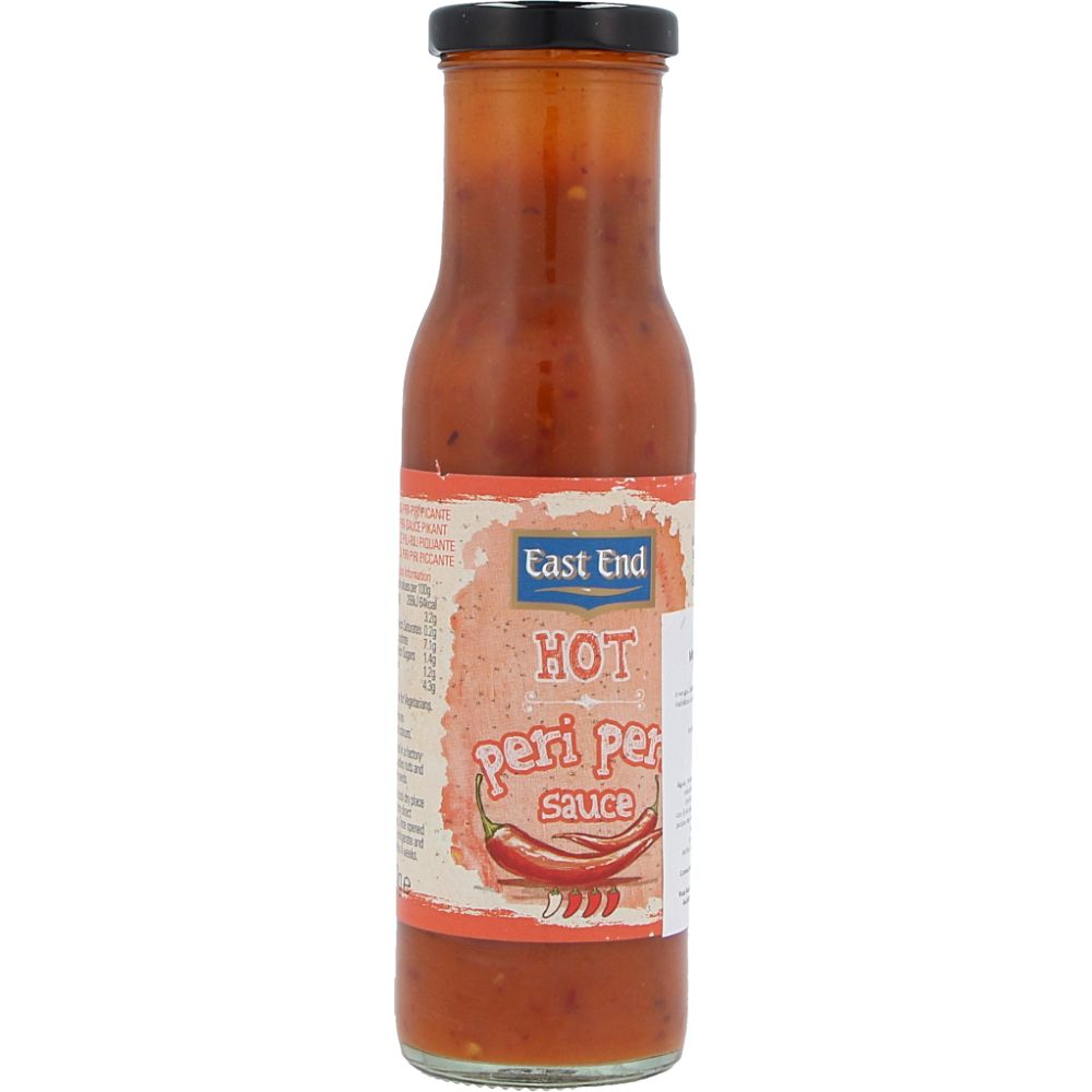  - East End Hot Peri Peri Sauce 250g (1)