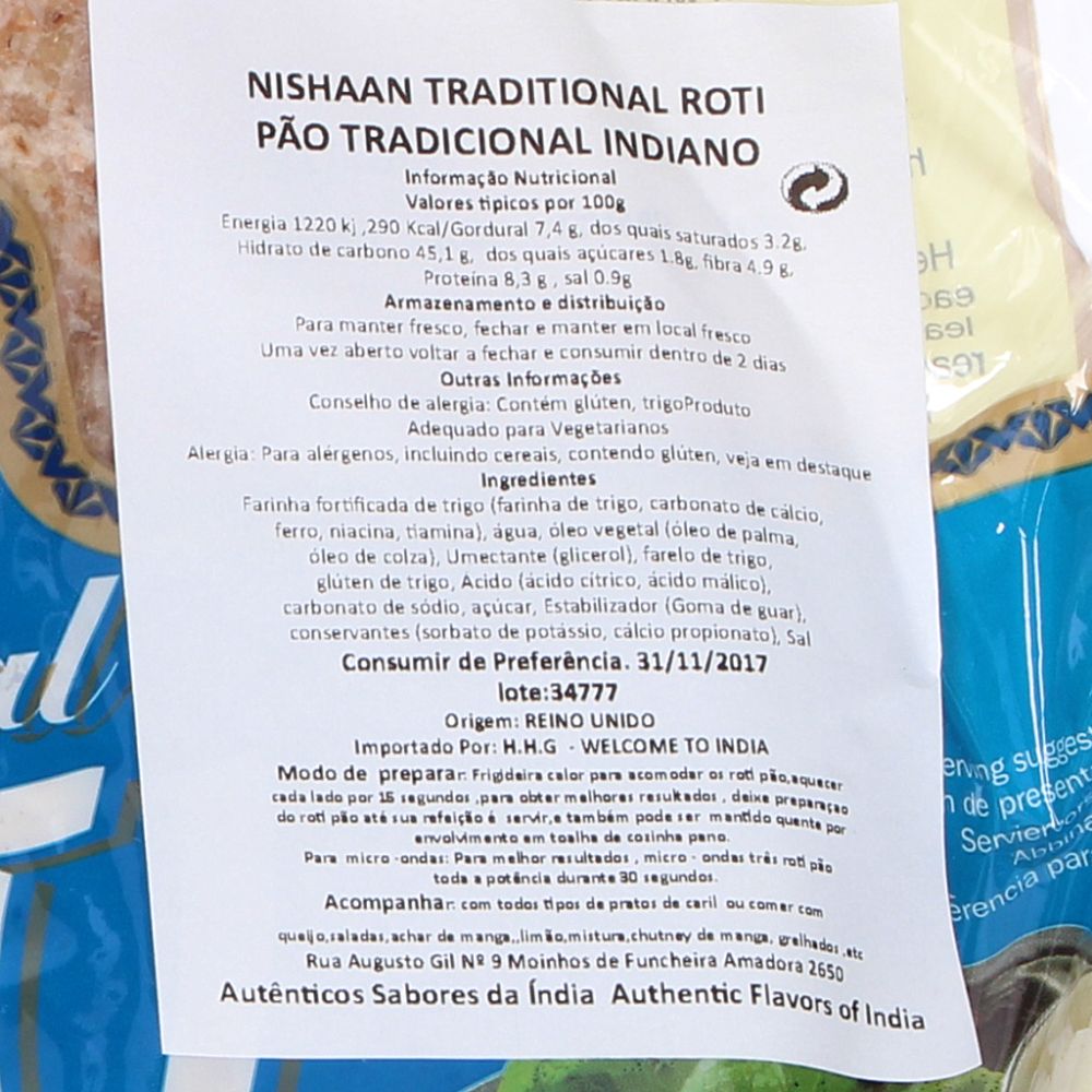  - Nishaan Plain Chapati Bread 350g (2)