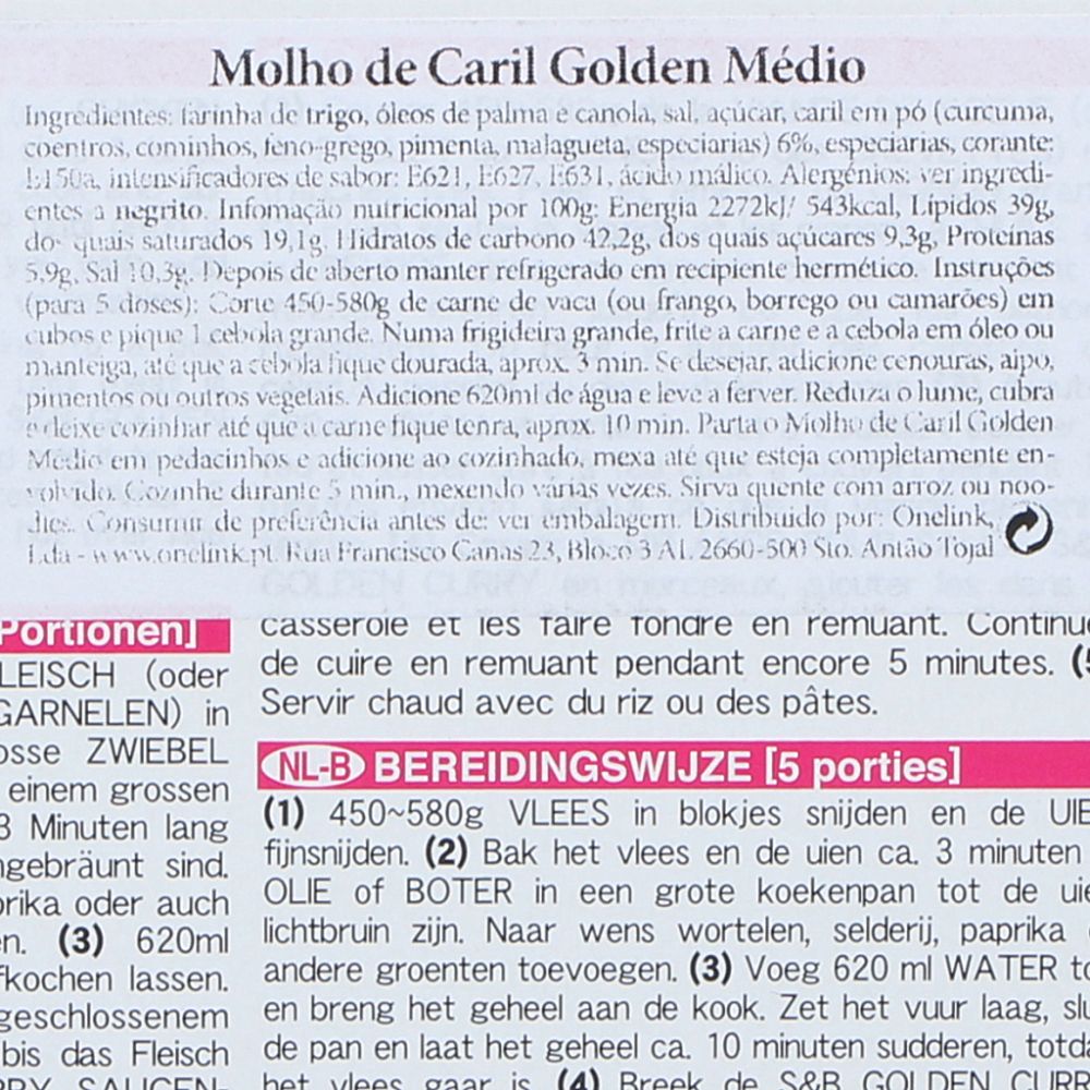  - Molho Caril S&B Golden Semi Picante 100g (3)