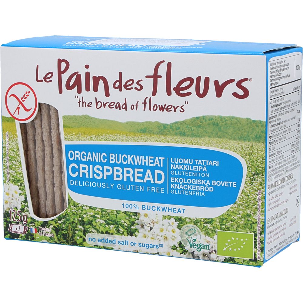  - Pain Fleurs Organic Buckwheat Crispbread 125g (1)