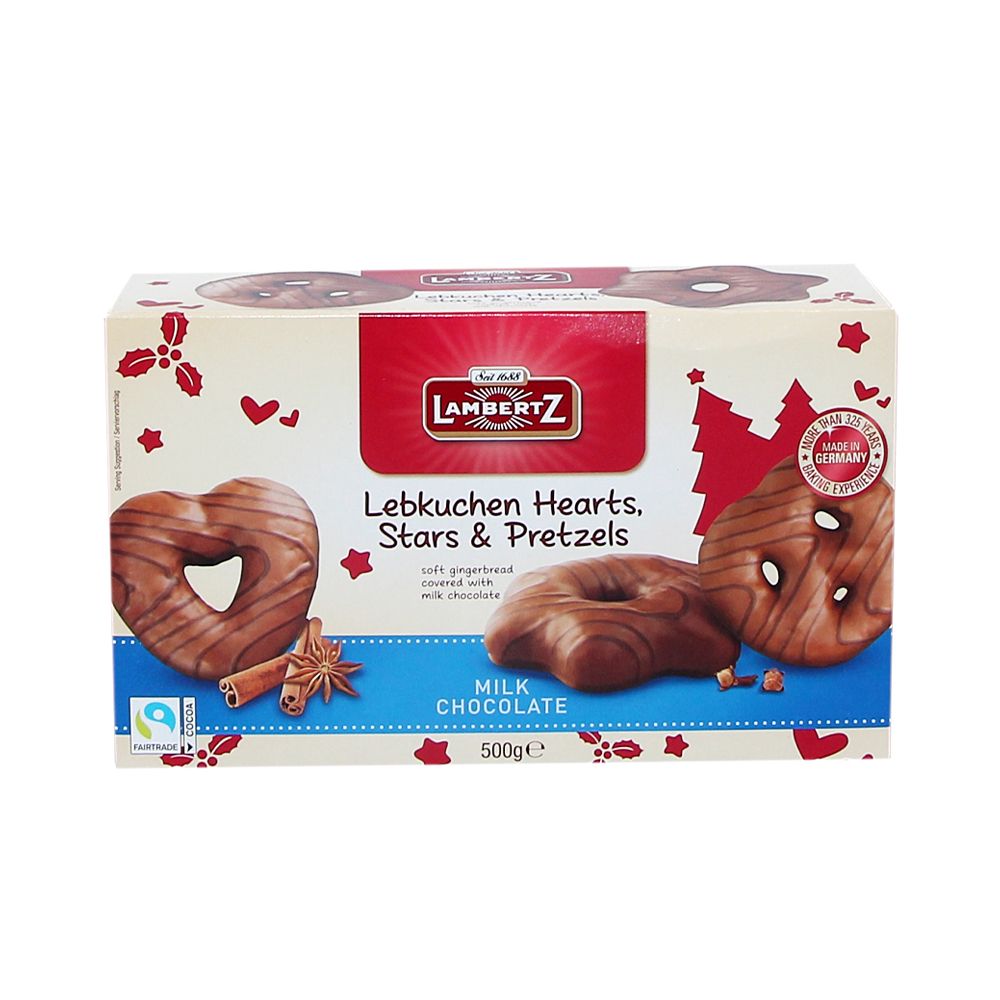  - Lambertz Milk Chocolate Lebkuchen Heart 500g (2)