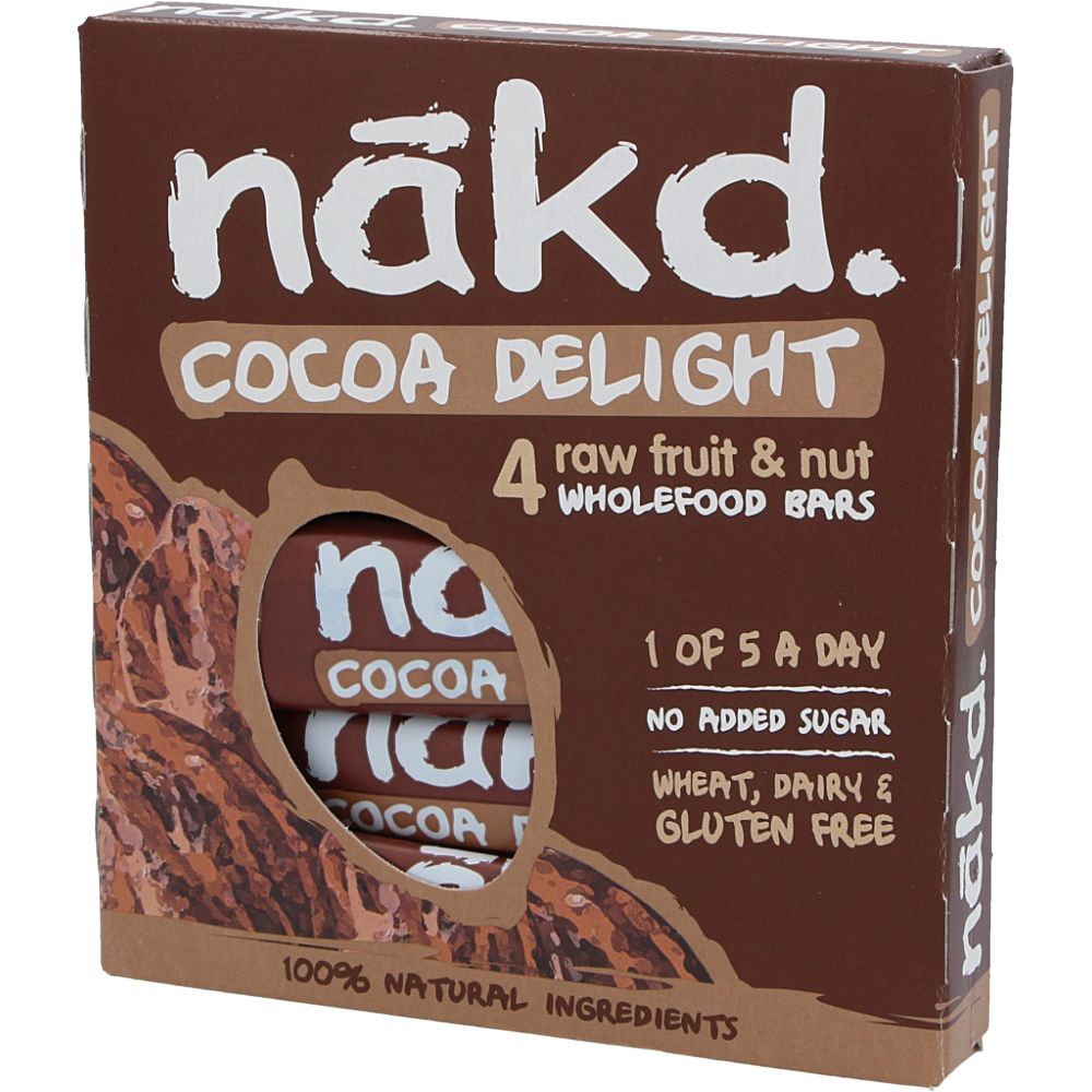  - Nakd Cocoa Delight Gluten Free Fruit & Nut Bar 4 x 35 g (1)