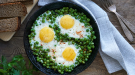 Peas and eggs